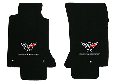 Lloyd Mats ® - Velourtex Black Front Floor Mats for Corvette Lloyd Mats ® - Velourtex Black Front Floor Mats for Corvette