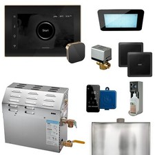 Mr. Steam MS225EC1 xDream Steam Shower Kit Black x Brushed Bronze