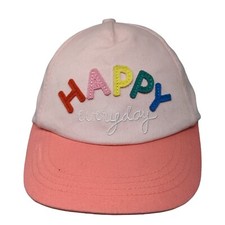 Happy Everyday Kids Strapback Hat Pink 4-8 Years Adjustable Embroidered H M