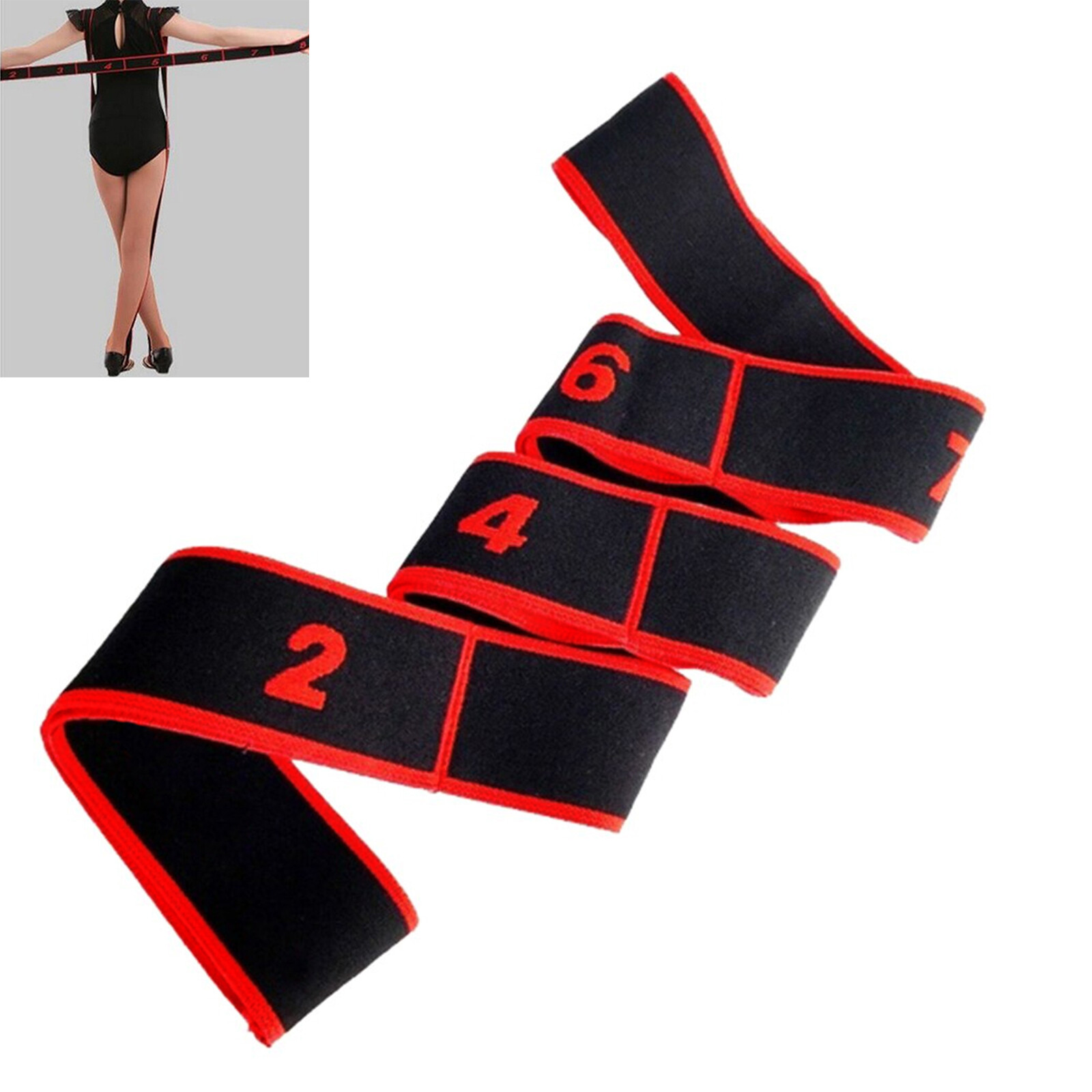 Red Adult Pull Strap Dance Resistance Band Elastic Band Fits Gymnastics Yoga