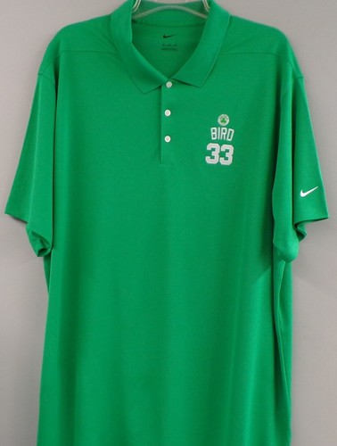 Nike Golf Boston Celtics Bird 33 Mens Polo XS-4XL, LT-4XLT New - 第 8/9 張圖片
