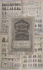 Antique Victorian 1877 Sewing Pattern Catalogue of Domestic Historical Fashions