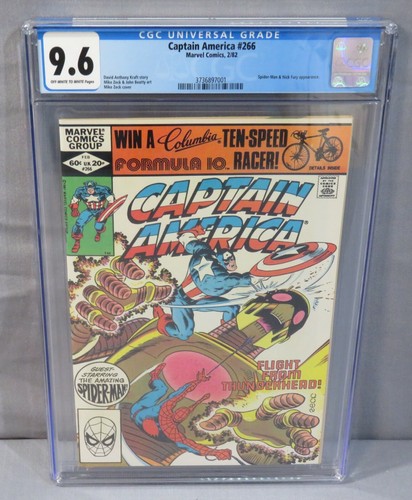 CAPTAIN AMERICA #266 (Spider-Man, Nick Fury app) CGC 9.6 NM+ Marvel Comics 1982