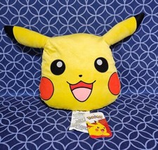 Pokemon Pikachu Big Head Pillow - Yellow 12" X 12" 2021