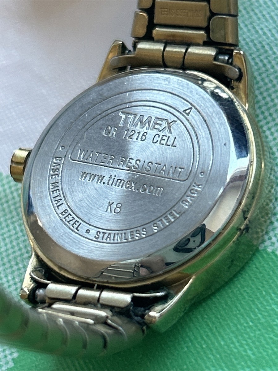 Timex Indiglo Gold Tone Quartz Watch Stainless Steel Flex Band | eBay