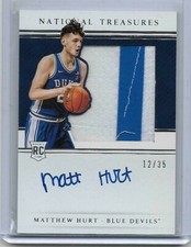 Matthew Hurt 2021 Panini National Treasures Rc Auto Patch #12/35