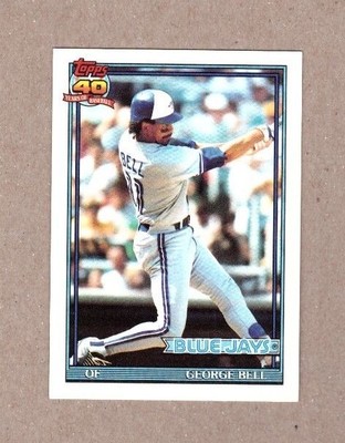 1991 Topps baseball card #440 George Bell Blue Jays | eBay