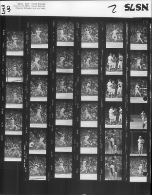 LD264-21 Contact Sheet 1975 Baltimore Orioles Detroit Tigers Ken Singleton May