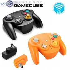Classic Wireless Game Controller With Adapter Wavebird For Gamecube Retro GC NGC