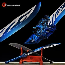 39''Blue Dragon Broadsword Sharp 1095Steel Chinese Kungfu Sword Tang Dynasty Dao