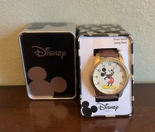 Adult Disney MICKEY MOUSE Watch Leather MCK837 RARE Collectible