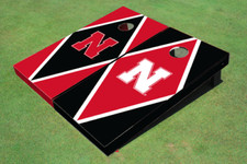 University of Nebraska Alternating Diamond Cornhole Boards