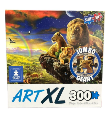 TCG Toys Autism Speaks ART XL Lion Rock Puzzle 300 Pieces | eBay