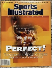 1999 Sports Illustrated Commemorative Issue 13-0 Tennesee Volunteers "Perfect"