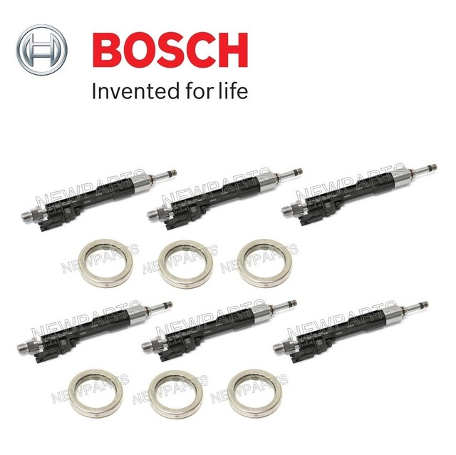 For BMW Set of 6 Fuel Injectors With Seal Ring & Fuel Injectors