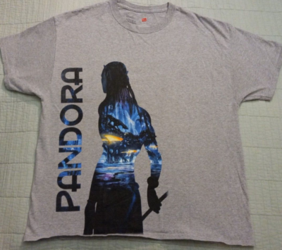 Men's XL Disney Avatar Pandora Huge Graphic Movie T Shirt