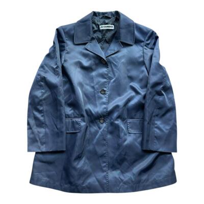 ジャケット・アウター Jil Sander Navy Long Coat Jil Sander Long Quilted Down Coat in Dark Blue | Santa Fe Dry