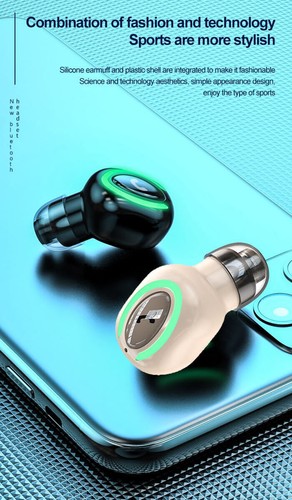 Wireless Sport Earphone Earbud Ear Hook Headphone with Microphone for Cellphones - Picture 5 of 12