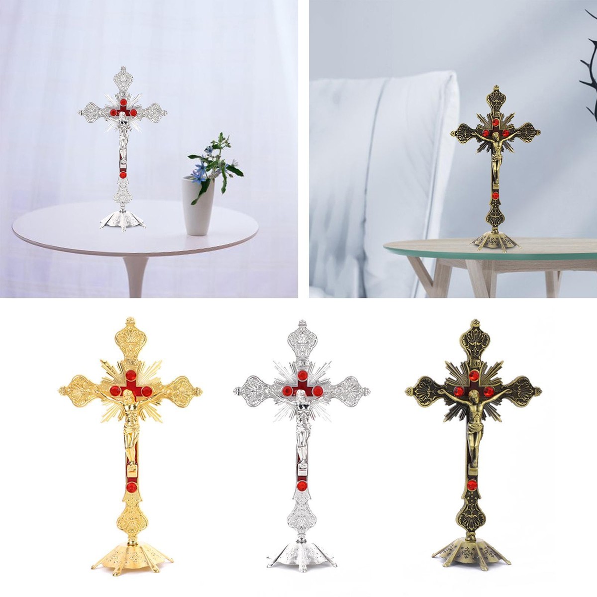Phoenix Models Miniatur-Kruzifix Aus Silber – Feines Kirchen-Zubehör Für Puppenhäuser Im Maßstab 1:12