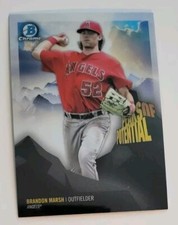 Brandon Marsh 2018 Bowman Chrome Peaks of Potential #PP-BM Los Angeles Angels