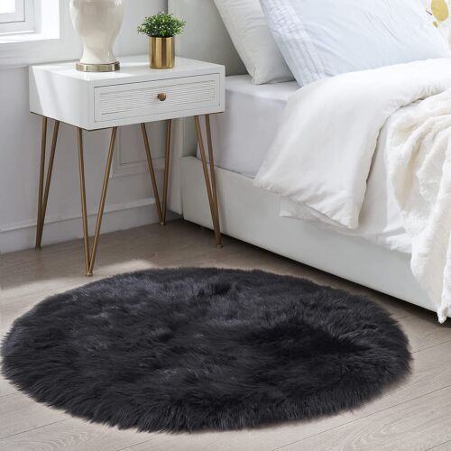 Latepis Faux Fur Sheepskin Area Rugs Soft Shaggy Carpet for Living Room Bedroom - Picture 97 of 219