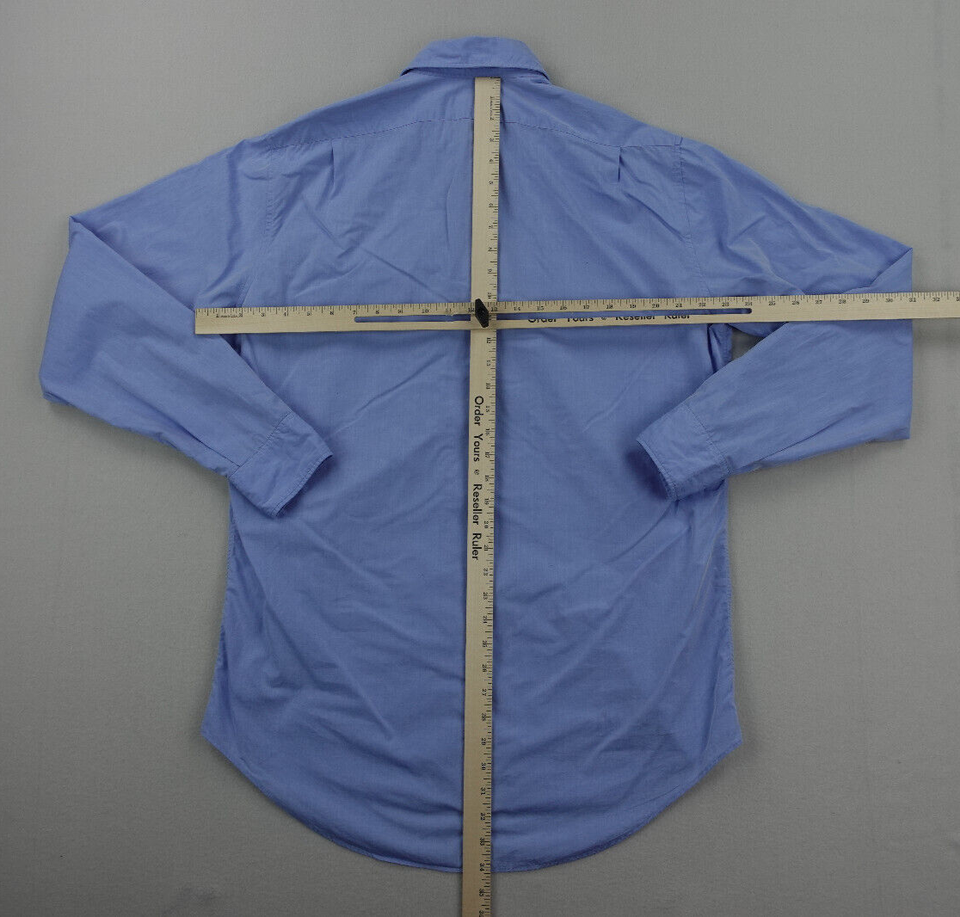 Sid Mashburn Shirt Mens Large Blue Spread Collar Sport Pocket Trocas