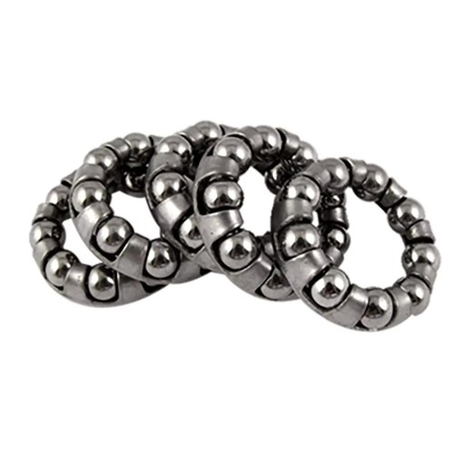 5pcs Stainless Steel Silver 1/4 in x 9 Balls Bicycle Crank Ball Bearing Part - Picture 4 of 15
