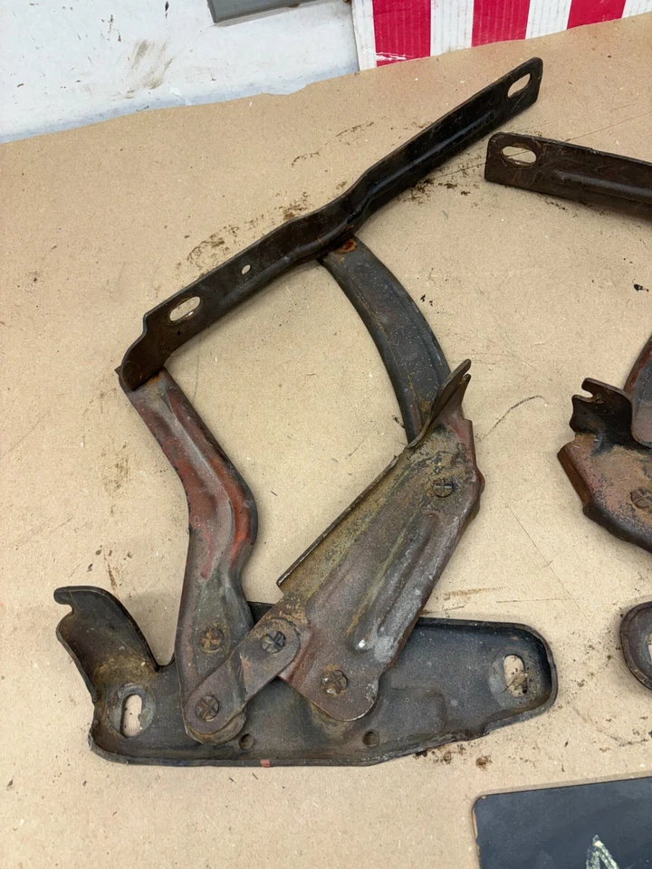 1968 CHEVELLE IMPALA 68 69 73 74 1972 NOVA Б/У ПЕТЛИ КАПОТА КОМПЛЕКТ ПЕТЕЛЬ ПАРА OEM O - Изображение 2 из 4