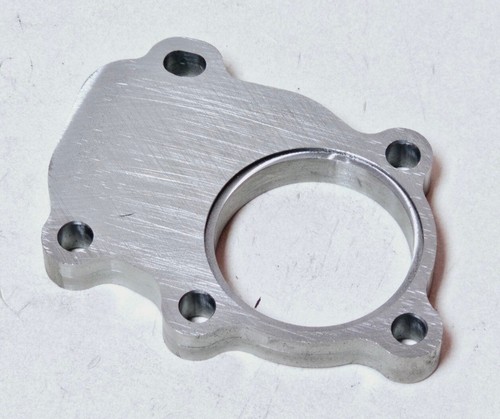 Stainless T25 T28 GT2860 Downpipe Turbo Flange to 2.25" Outlet 1/2" No Wastegate - Picture 2 of 4
