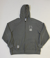 Reebok On Field NFL Indianapolis Colts Full Zip Jacket Long Sleeve sz XL