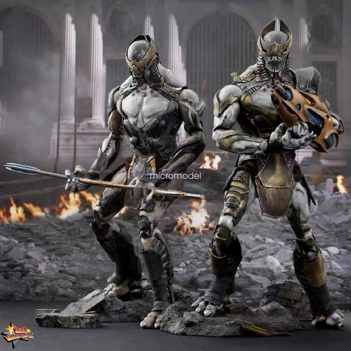 Hot Toys Avengers Chitauri Foot Soldier Commander Set 1/6 Action