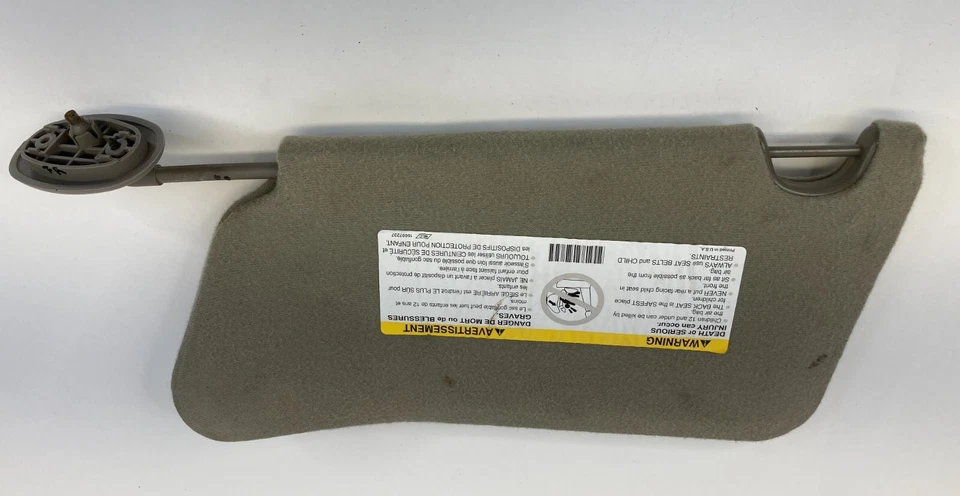 1999-2005 Pontiac Grand Am Front Right Passenger Sunvisor Sun Visor Shade OEM Foto 2 de 4