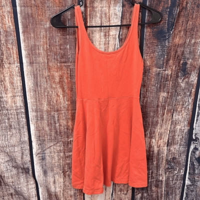 orange skater mini dress Orange Sheer Sexy Mini Skater Party Flare Dress Cocktail Club Prom