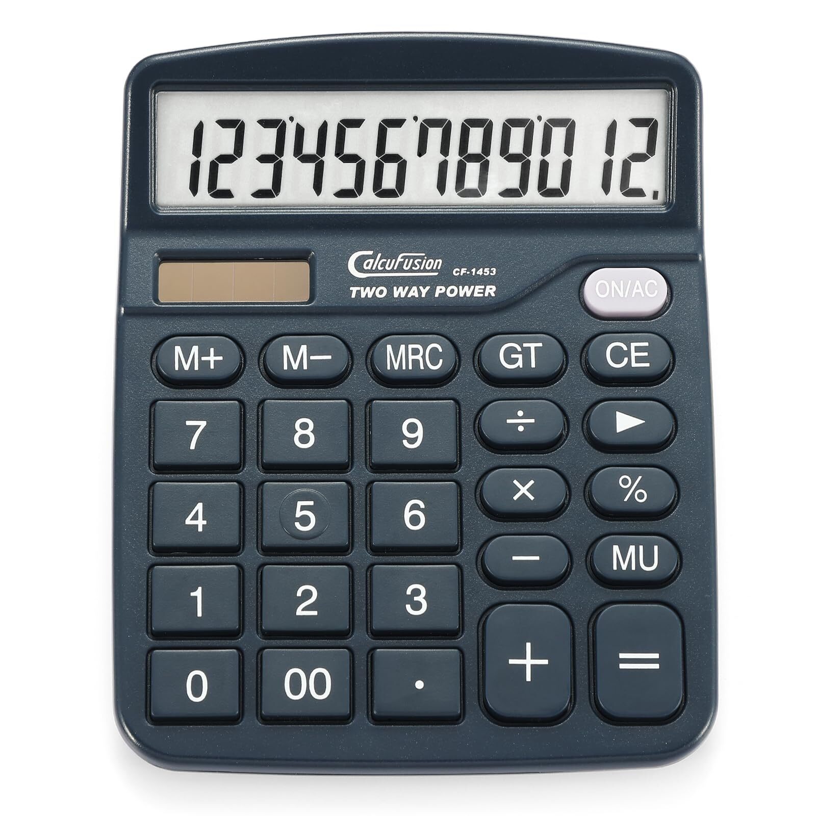 12 Digits Desk Calculator with Large Display LCD and Sensitive Big Buttons Du...