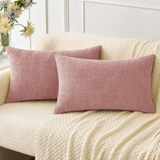 Pack of 2 Couch Throw Pillow Covers 12x20 12x20 Inch Pack of 2 Blush Pink