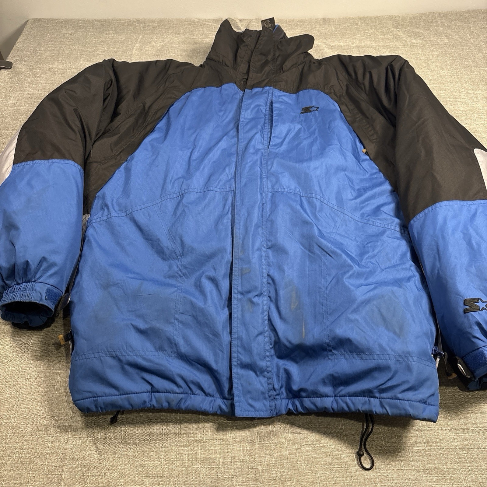 Starter Double Lined Jacket Puffer Underneath Siz… - image 1