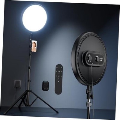 Large Ring Light with Stand, 72  Tripod with Ring Light, 6500K Full-Screen