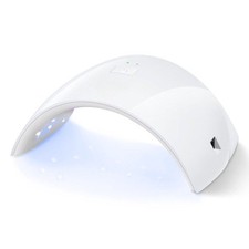 Lampada UV LED Unghie 24W Fornetto Mani Gel Semipermanente Timer Bianca