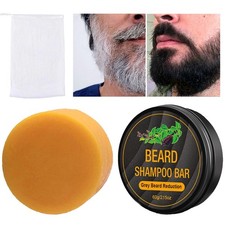 1 Stück Bart-Shampoo-Riegel Bio-Graubart-Rev...