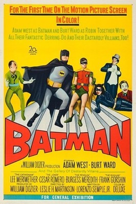 Batman 1966 (Burt Ward/Adam West) Filmplakat - Hochglanz A4 Druck