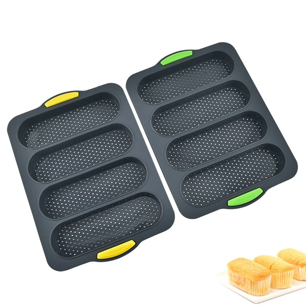 Gourmet Baking with Our Multi Use Silicon Pan for Four Loaves of Breads