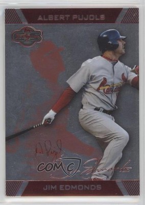 2007 Topps Co-Signers Silver Red 74/199 Jim Edmonds Albert Pujols #13 2d8