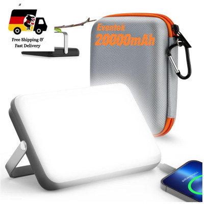 LED Campinglampe 4000LM 20000mAh Powerbank Wasserd