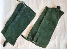 Image of suede riding half chaps