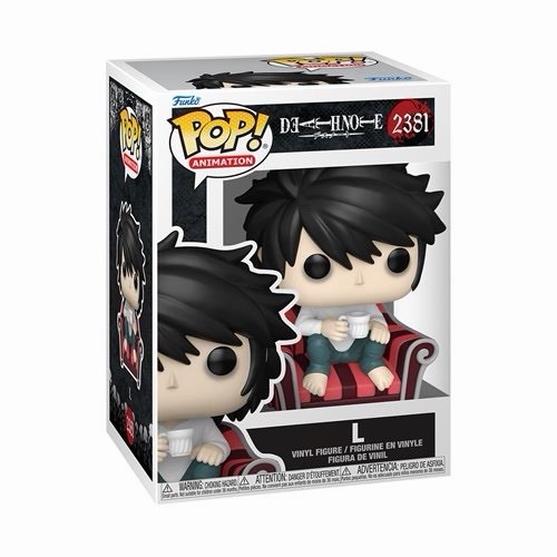 PRE-ORDER Funko Pop! Death Note : L #2381 With Pop Protector