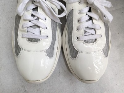 Size 13 - Prada America's Cup White Silver for sale online | eBay