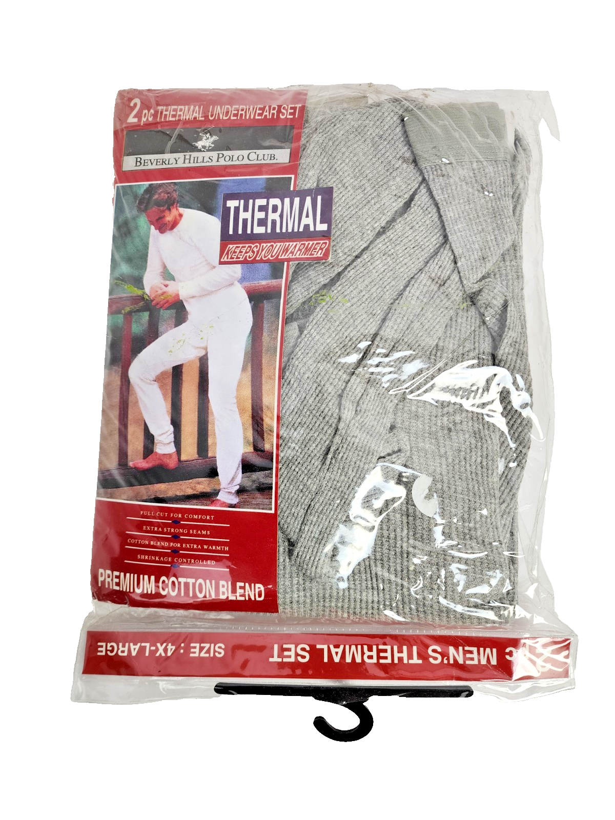 Beverly Hills Polo Club Men's Thermal Set 4X-Large