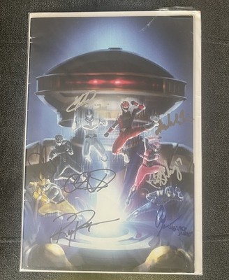 Go Go Power Rangers #8 Wonder Con Hyperforce Var VF- 2018 Autographed SIGNED