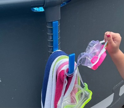 Above Ground Pool Hooks 2 Pack For Intex Bestway Coleman | Zip Ties Included!