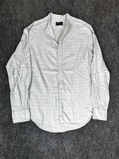 Emporio Armani Shirt Long Sleeve Button Down Grey Mens 41 16